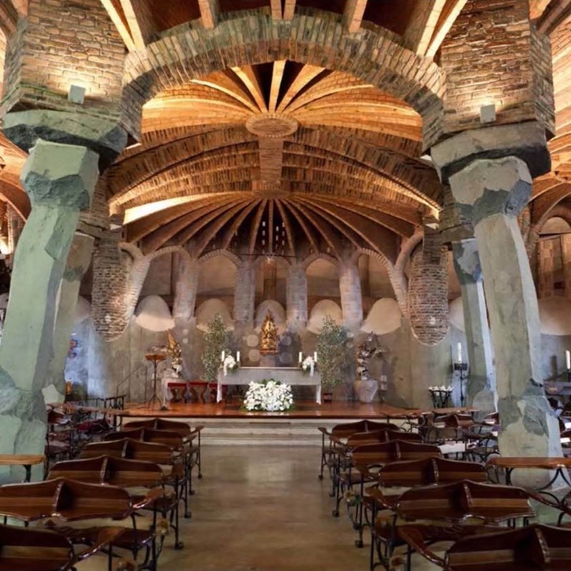 Cripta Gaudí at Colònia Güell